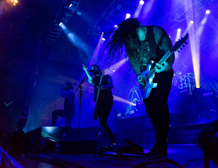 As I Lay Dying performing in House of Blues. - PHOTO BY JENNIFER LAKE