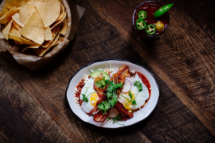 Huevos Rancheros at Superica for Black Friday. - PHOTO BY MARY CAROLINE RUSSELL