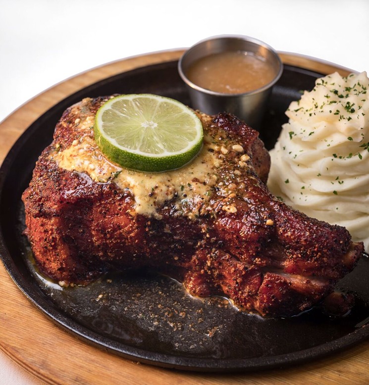 The Perry's Pork Chop will fill you up. - PHOTO BY STEVE CHENN