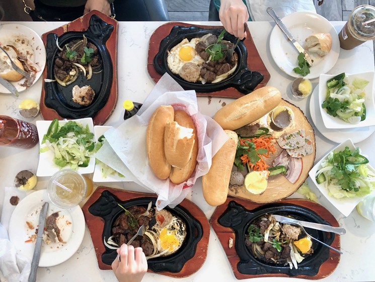 When the whole table orders Bo Ne! (Also pictured: The cold cut appetizer plate) - PHOTO BY MAI PHAM