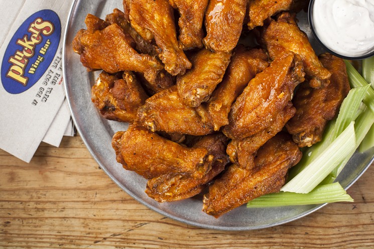 Pluckers delivers consistently good wings. - PHOTO BY MELISSA SKORPIL