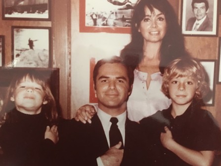 Leif Garrett's mother, Carolyn, dated Burt Reynolds in the early 1970s. To Leif (right) and sister Dawn (left), the movie star had a fun sense of life and was good with kids. - FAMILY PHOTO FROM LEIF GARRETT'S PERSONAL COLLECTION