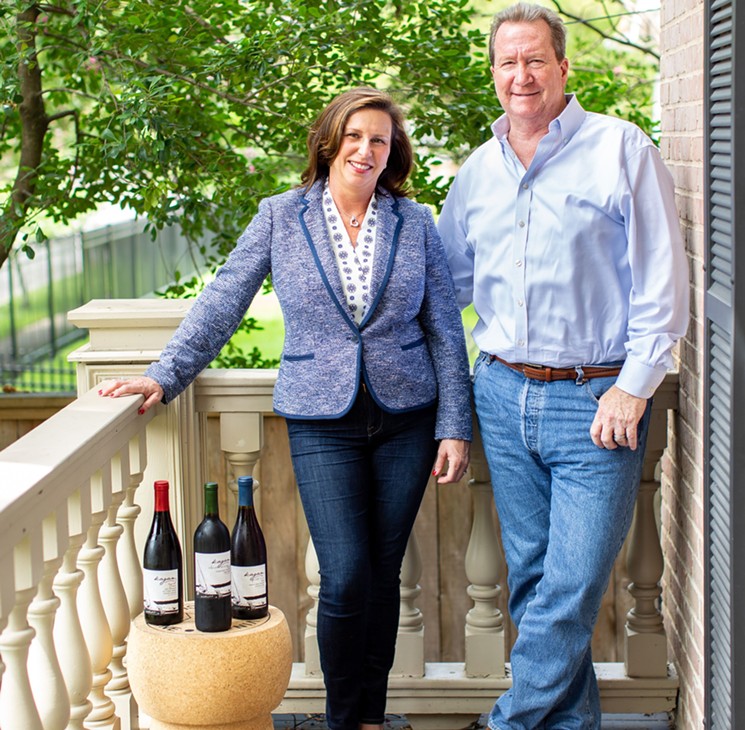 Owners Mark Ellenberger and Emily Trout are bringing a Napa-inspired wine room to the Heights. - PHOTO BY JENN DUNCAN