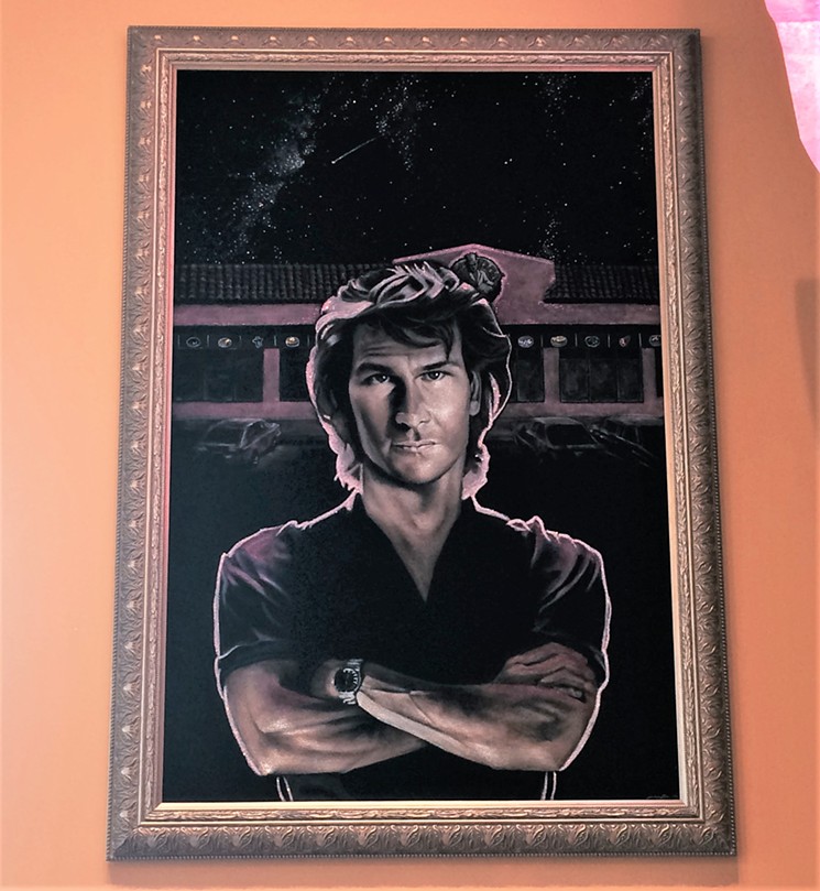 Swayze looks a bit disapproving. It's probably the naughty doughnuts. - PHOTO BY LORRETTA RUGGIERO