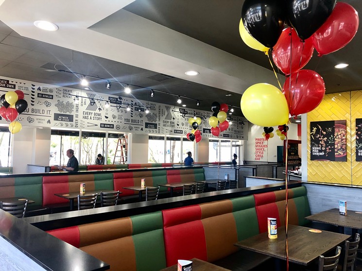 Genghis Grill gets a colorful remodel. - PHOTO BY BLAKE JOHNSON