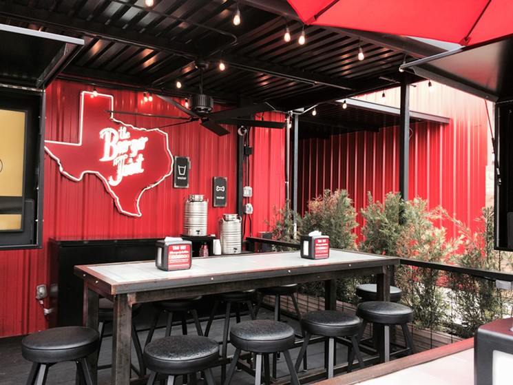 The Burger Joint has a massive patio for outdoor lounging. - PHOTO BY LORRETTA RUGGIERO