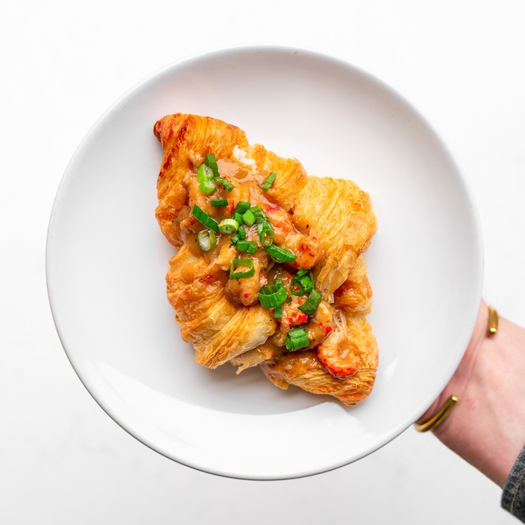 A crawfish-stuffed croissant will make your day. - PHOTO BY PHILIPP SITTER
