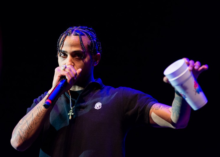 Rapper GP 4/5 and his double cup. - PHOTO BY JENNIFER LAKE