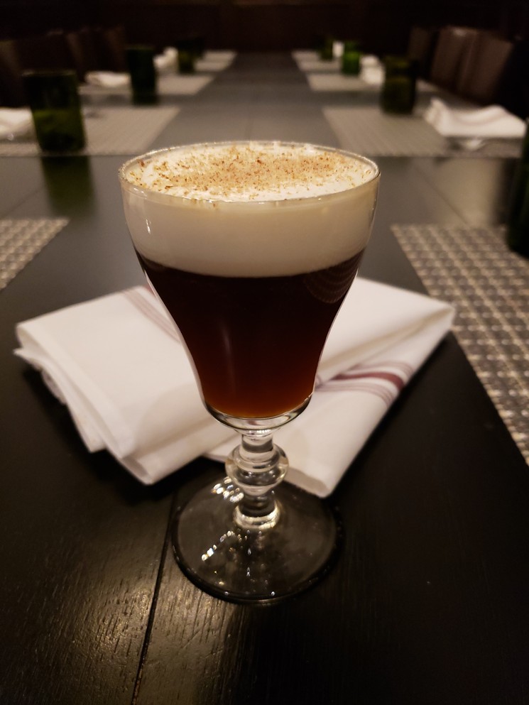 The White Star Irish Coffee is available at Frank's or you can make your own. - PHOTO BY MIKE SHINE