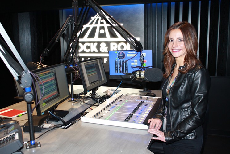 SiriusXM DJ Rachel Steele broadcasts daily from a studio inside the Rock Hall. - PHOTO BY BOB RUGGIERO
