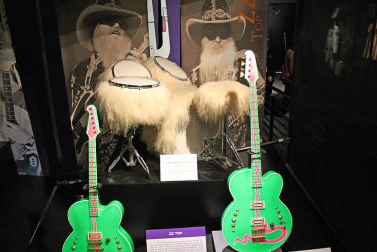 A concert stage set up used by the Houston-bred and Rock Hall Class of 2004 inductees ZZ Top. - PHOTO BY BOB RUGGIERO