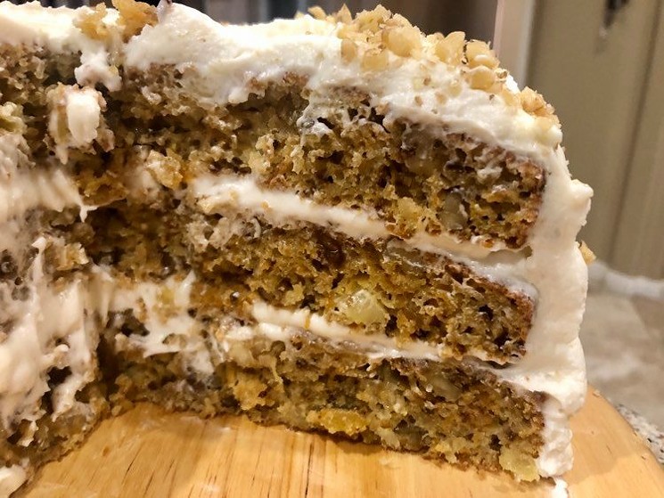 Carrot cake is crisis comfort food. - PHOTO BY JAMIE ALVEAR