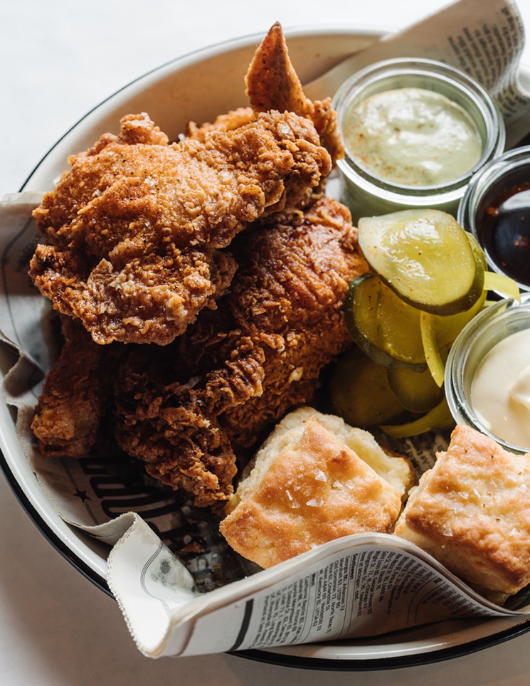 La Lucha's fried chicken is back in business. - PHOTO BY ANDREW THOMAS LEE