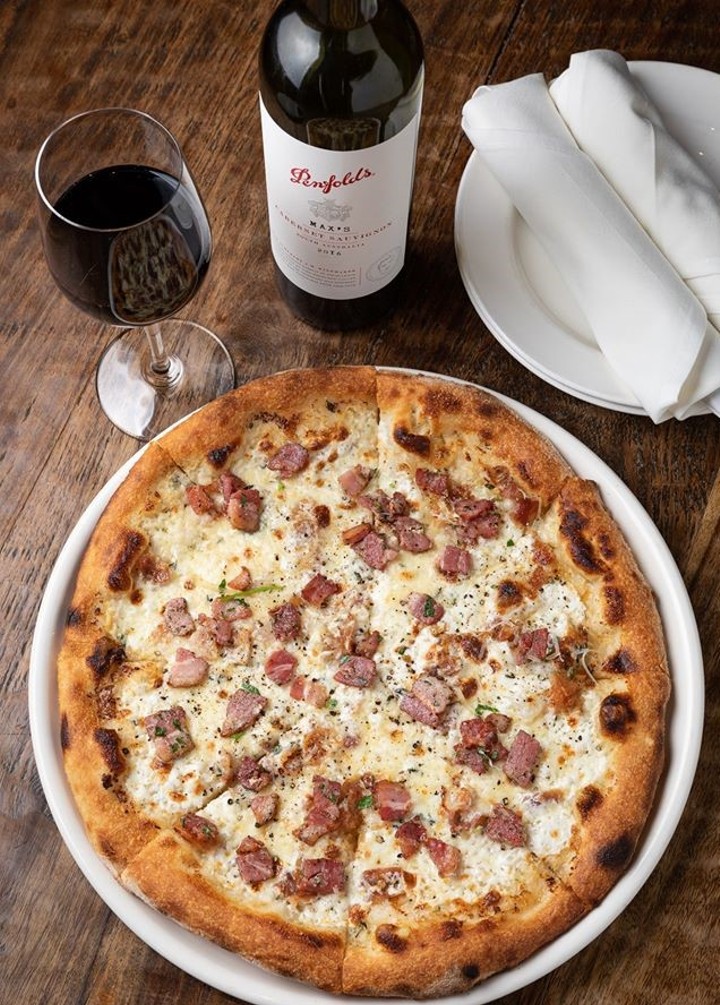 Wine and pizza are a quarantiner's best friends. - PHOTO BY CORY JOHNSON