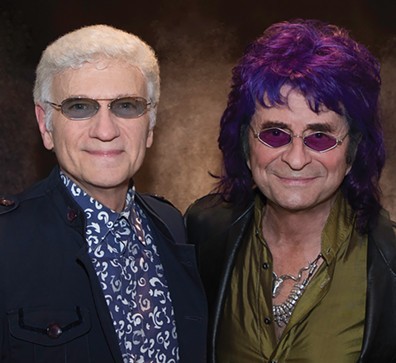 Dennis DeYoung and Jim Peterik during the recording of "26: East: Vol. 1." - PHOTO BY KRISTIE SCHRAM/COURTESY OF FREEMAN PROMOTIONS