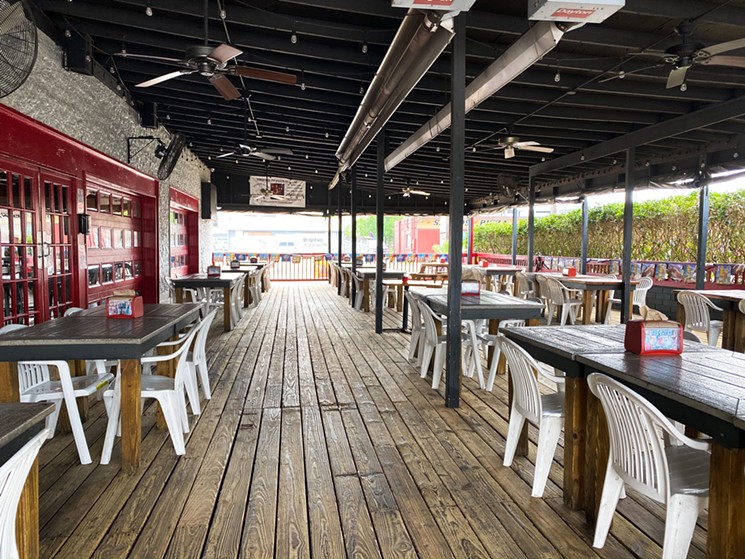 There's plenty of space for social distancing at Jax Grill's patio. - PHOTO BY VICTORIA CHRISTENSEN