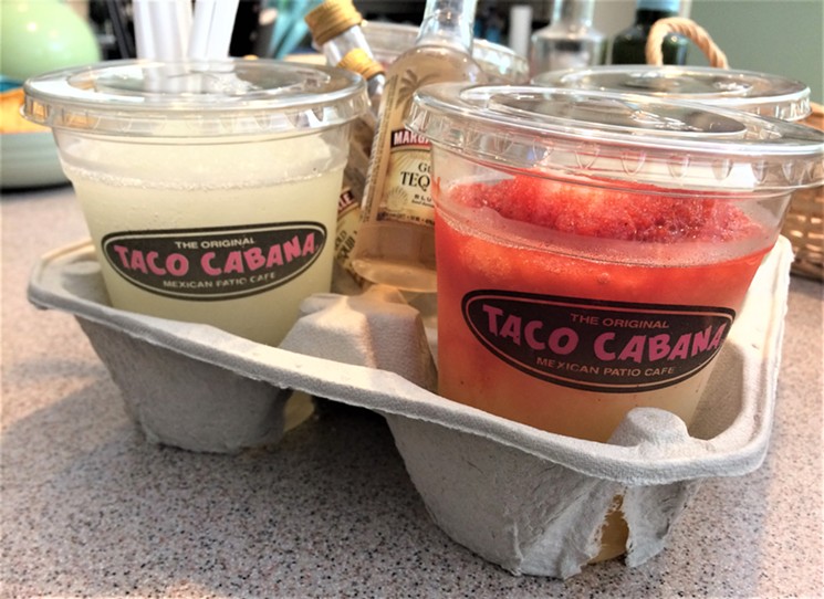 A four pack of fun from Taco Cabana. - PHOTO BY LORRETTA RUGGIERO