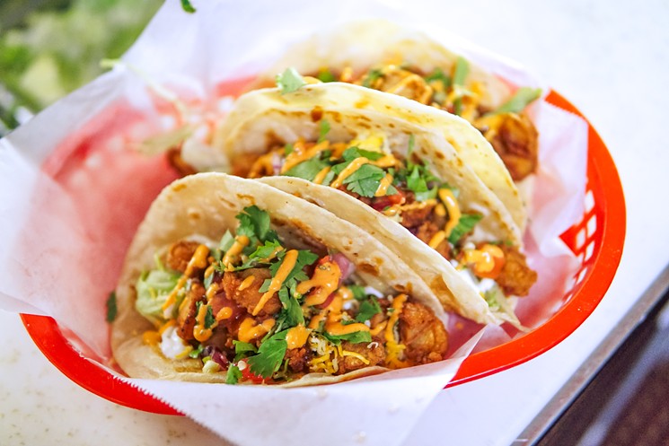 Sticky's Chicken and Tacos A Go Go team up for a tasty Taco Tuesday. - PHOTO BY MARCO TORRES