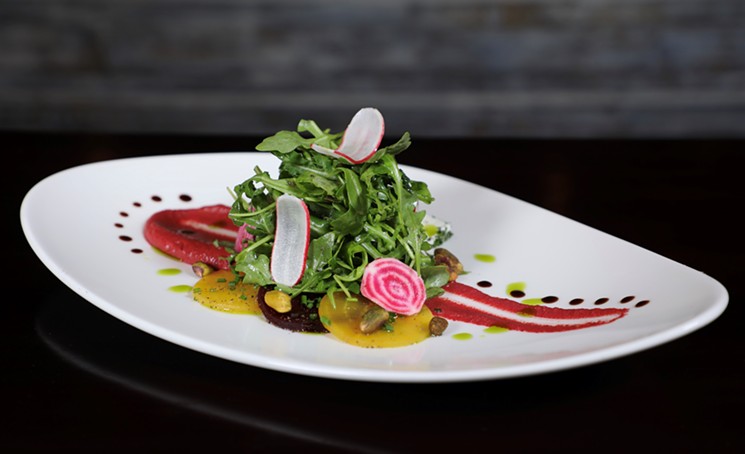 The Beet Salad at Maison Pucha is a work of art. - PHOTO BY CRISTIAN PUCHA