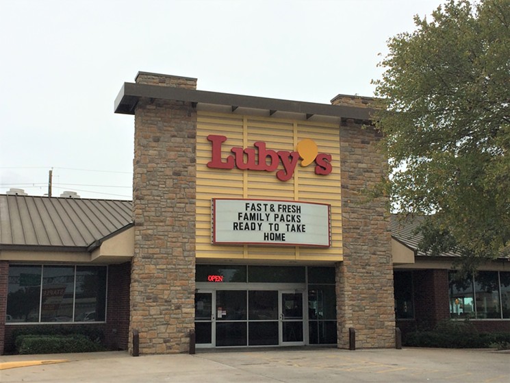 Oh, Luby's, don't take your love away. - PHOTO BY LORRETTA RUGGIERO