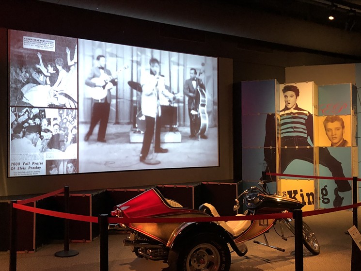 Elvis Presley is one of a handful of artists to have their own dedicated and permanent display areas at the Rock and Roll Hall of Fame in Cleveland. - PHOTO BY BOB RUGGIERO