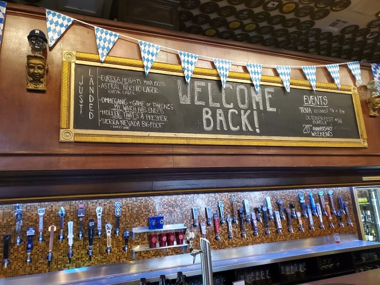 The restaurant/craft beer bar is taking steps to ensure dine-in customers feel comfortable visiting. - PHOTO BY JESSE SENDEJAS JR.