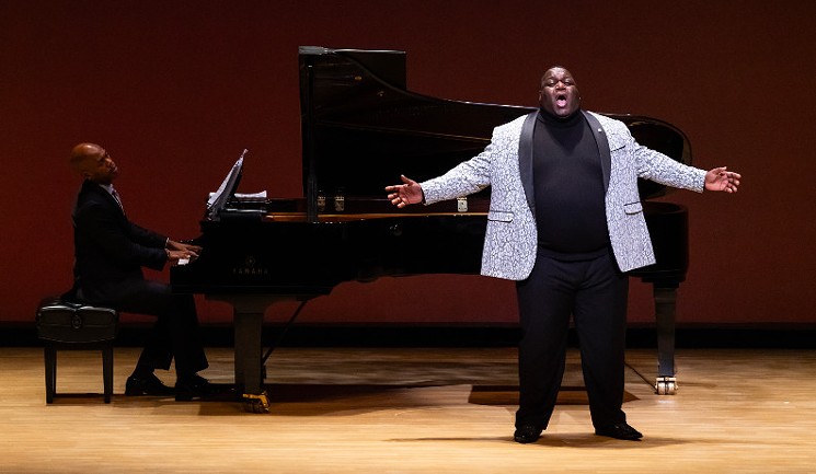 Reginald Smith, Jr., pictured in an earlier concert, will take the stage during Houston Grand Opera's Live from The Cullen Recital Series. - PHOTO BY LYNN LANE