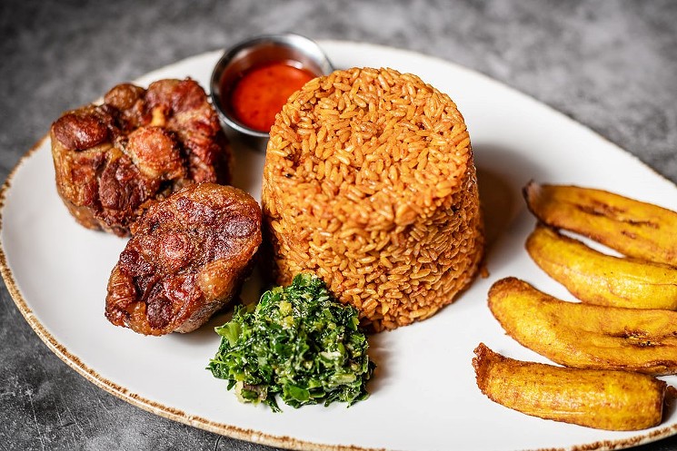 Oxtails and jollof rice offer diners a taste of West Africa. - PHOTO BY NATHAN COLBERT