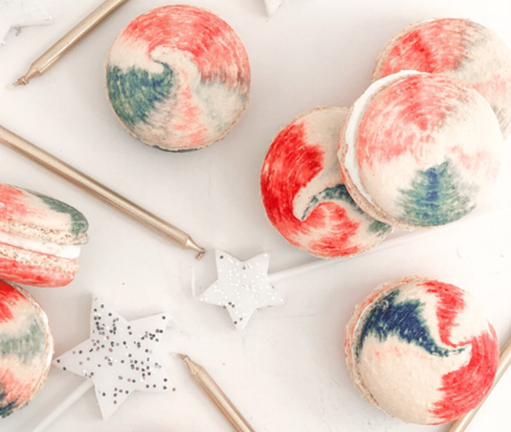 Get into the spirit with a red, white and blue macaron. - PHOTO BY BECCA PHAM