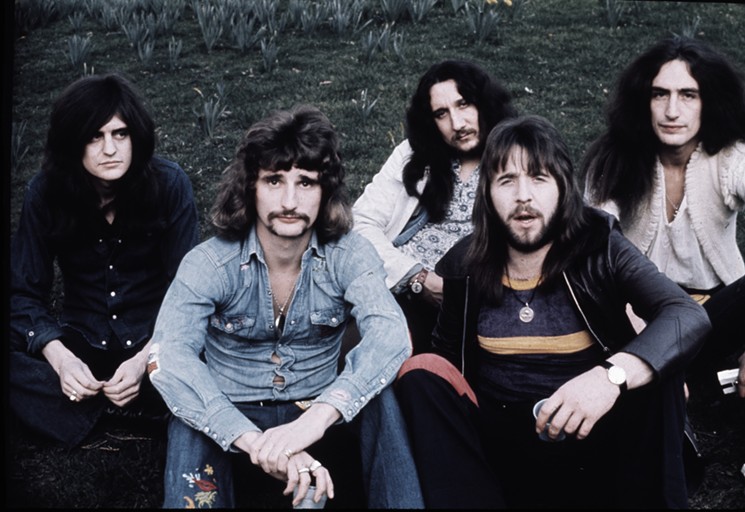 Uriah Heep in the early '70s: Gary Thain, David Byron, Mick Box, Lee Kerslake, Ken Hensley. - GETTY IMAGES/COURTESY OF CHIPSTER PR