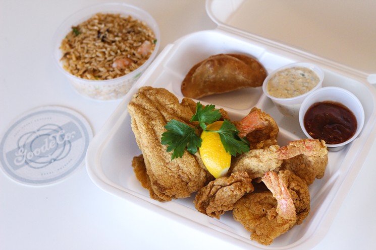 Score fresh seafood at a Fish Fry Pop-Up at Goode Co. Barbecue in the Woodlands. - PHOTO BY ALLISON MOORMAN