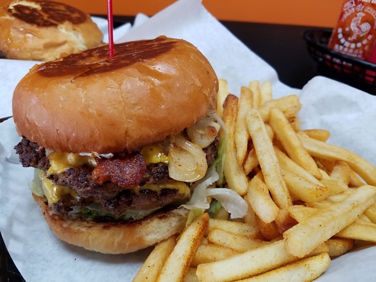 The name may have changed but the Crazy Burger is still the same at JLB Eatery. - PHOTO BY THOMAS NGUYEN