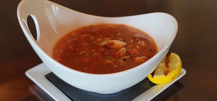 Chicken and Orzo Soup is a new fall dish at Radio Milano. - PHOTO BY JAMAL MAZHAR