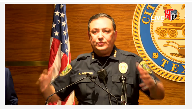 Police Chief Art Acevedo asking residents for calm and not to believe everything they were reading on social media in March. - SCREENSHOT