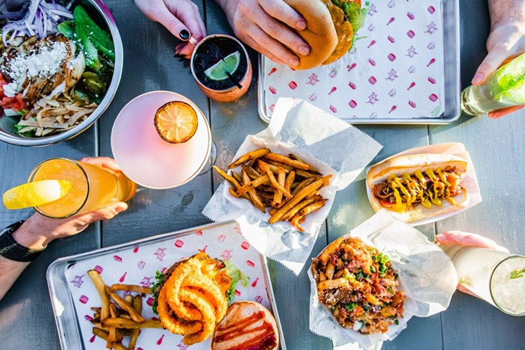 The spread at Burger Joint in the Heights. - PHOTO BY BECCA WRIGHT.