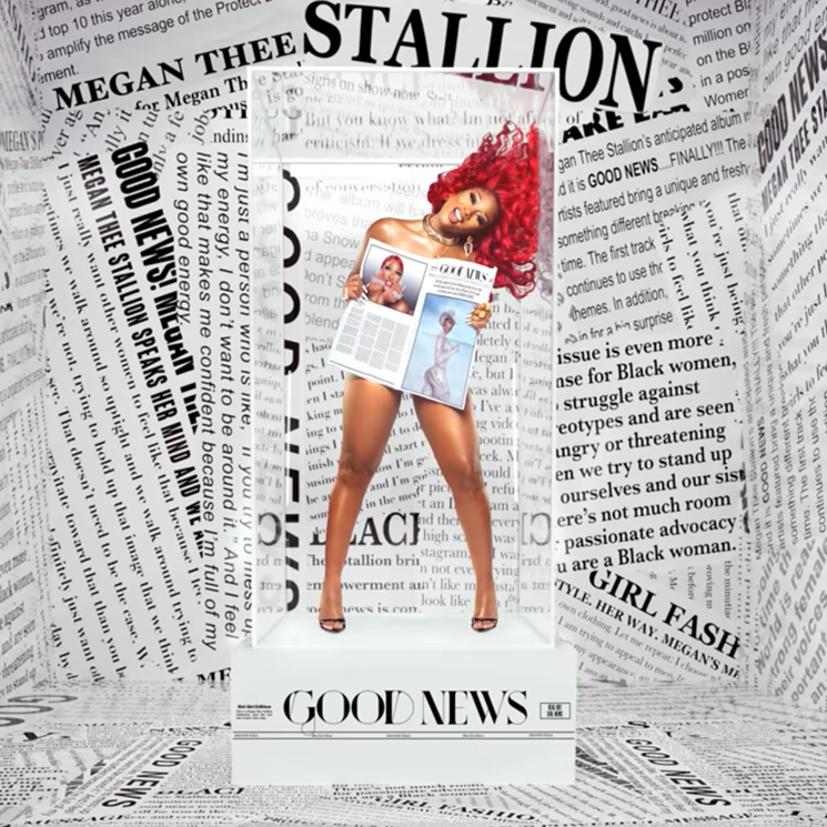 Megan Thee Stallion finished 2020 off with a bang with her debut album, "Good News". - YOUTUBE SCREEN CAP