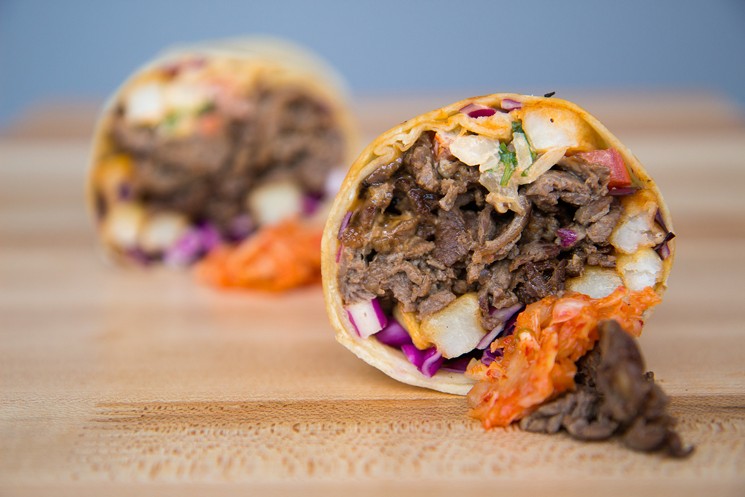 The OG Burrito is a blend of Mexican and Korean flavors. - PHOTO BY IBRAHIM HALAWA