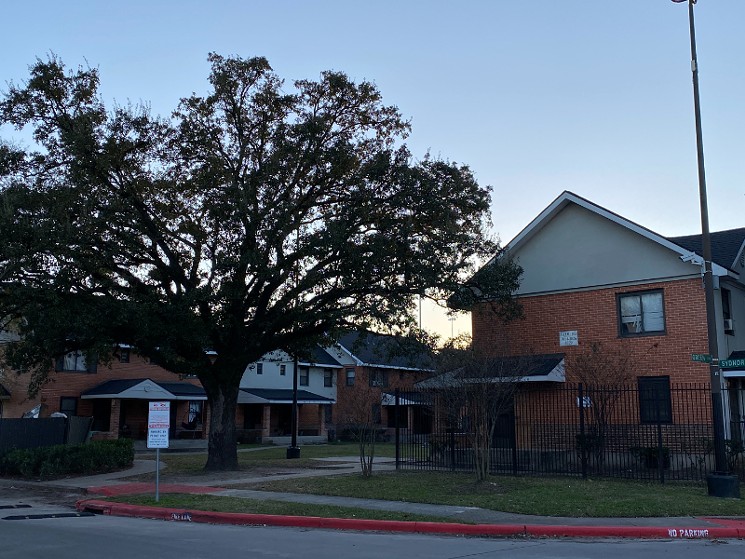 Residents at the Kelly Village public housing project are right in the path of the I-45 expansion and will be forced to relocate. - PHOTO BY SCHAEFER EDWARDS