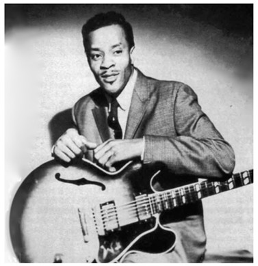 Earl Hooker with his late 1950s Gibson ES-345. - PHOTO FROM THE BLUES UNLIMITED ARCHIVES/COURTESY OF WIENERWORLD