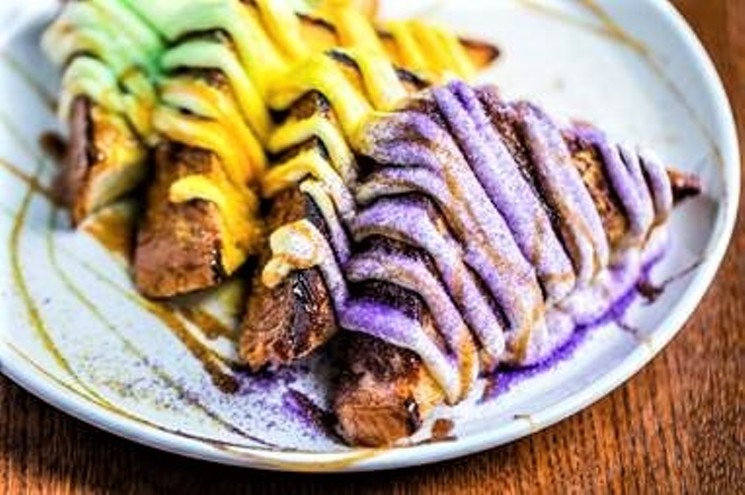 French toast gets Cajun-fied at Max's. - PHOTO BY BECCA WRIGHT MULTIMEDIA