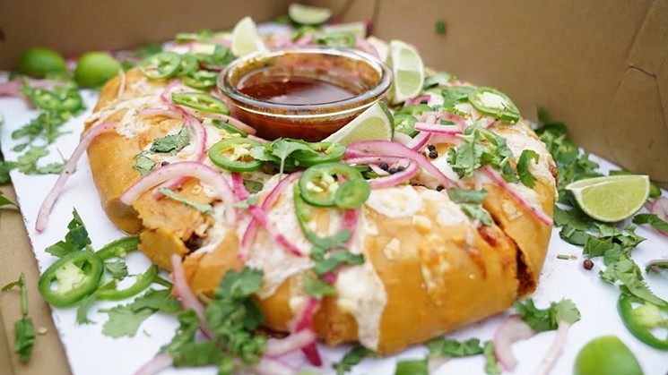 The Birria King Cake will have birria fans drooling. - PHOTO BY DINOLOION.
