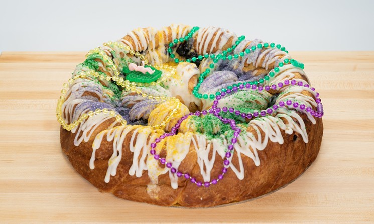 Dessert Gallery has a more petite gateau for Mardi Gras. - PHOTO BY DESSERT GALLERY BAKERY AND CAFE