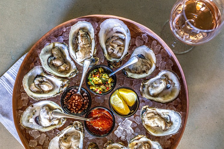 Wednesdays are for globally-inspired oysters at Traveler's Table. - PHOTO BY JENN DUNCAN