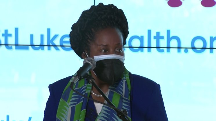 U.S. Congresswoman Sheila Jackson Lee said the relatively low number of minorities who have been vaccinated is a crisis that must be addressed. - SCREENSHOT