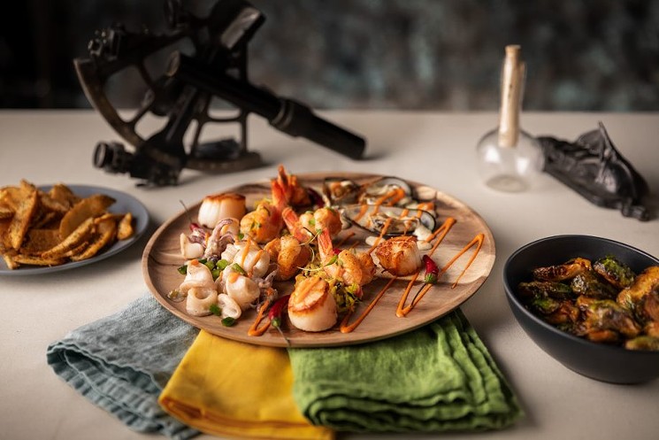 Peli Peli has new dishes like the Sandy Bay Seafood Sampler. - PHOTO BY RAUL CASERES/WOND3R