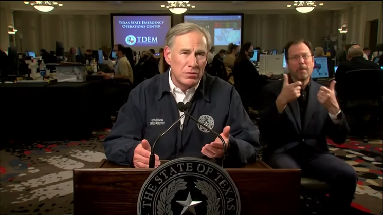 Gov. Greg Abbott promised Thursday that the Legislature would get to the bottom of what went wrong before and after the storm. - SCREENSHOT