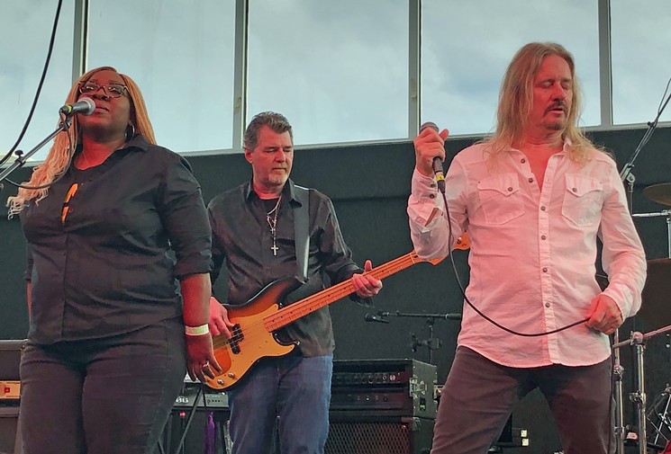 Randy Folk (right) fronts Black Crowes tribute band The Black Rose. - PHOTO BY BOB RUGGIERO
