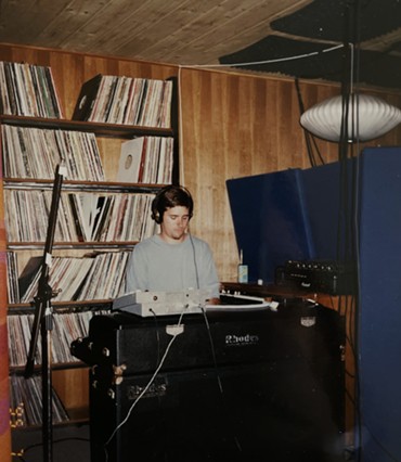 Robert Walter at his Fender Rhodes during the original mid-'90s sessions for "Spirit of '70." - PHOTO BY JULIA MORDAUNT/COURTESY OF CALABRO MUSIC MEDIA