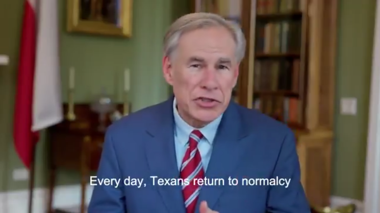 Gov. Greg Abbott wants Texans to know he wont allow "vaccine passports" in the Lone Star State. - SCREENSHOT