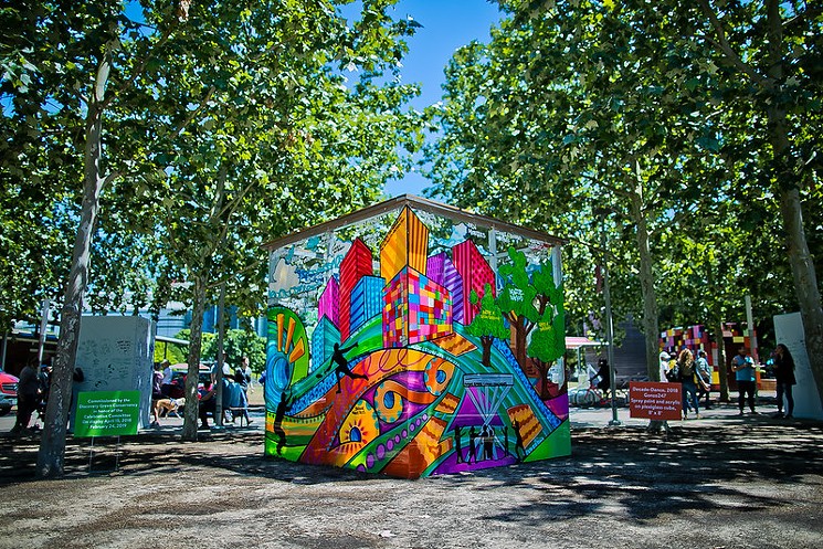 Celebrate Earth Day at Discovery Green with a film festival, live mural painting, and more. - PHOTO BY MORRIS MALAKOFF